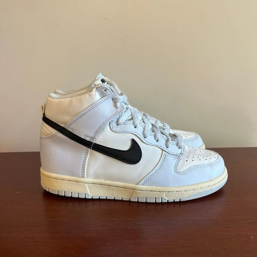 Nike Dunk High Aluminum Light Blue Cream White Shoes Women’s 7 5.5Y DB2179-110